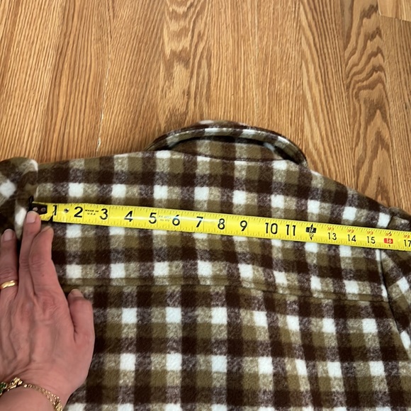 Treasure & Bond Plaid Shirt Jacket Puff Sleeve Button Up size XS - Picture 8 of 16